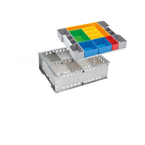 BOSCH-SORTIMO Einsatz Trennblechrahmen & Inset-Boxen-Set H3 & Deckeleinlage für L-BOXX 238