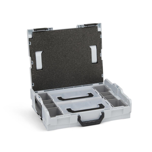 BOSCH-SORTIMO System L-BOXX 102 grau & Inset-Box U3 & 2 x L-BOXX Mini & Deckeleinlage