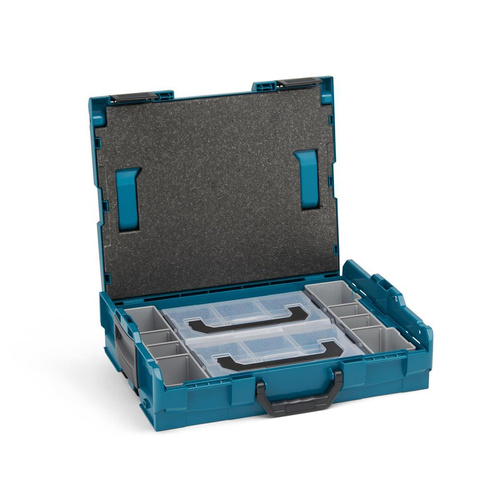 BOSCH-SORTIMO System L-BOXX 102 grün & 2 x Inset-Box U3 & 2 L-BOXX Mini grau Deckel transparent & Deckeleinlage