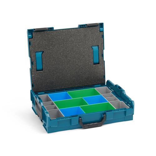 BOSCH-SORTIMO System L-BOXX 102 grün & Inset-Boxen-Set CD3 & Deckeleinlage