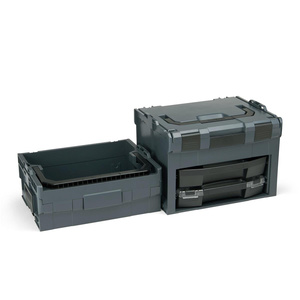 BOSCH-SORTIMO System LS-BOXX 306 anthrazit & i-BOXX 72 schwarz & Inset-Boxen-Set H3 & LT-BOXX 136 anthrazit & LS-Schublade 72 schwarz