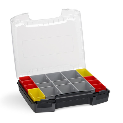 BOSCH-SORTIMO System LS-BOXX 306 anthrazit & i-BOXX 72 schwarz & Inset-Boxen-Set I3 & LS-Schublade 72 schwarz