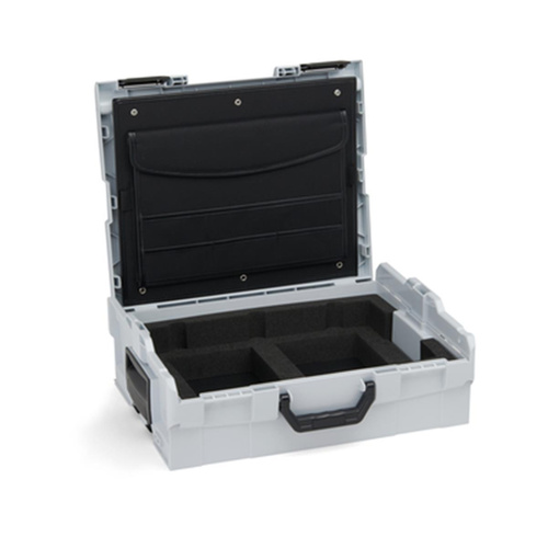 Bosch Sortimo Boxxen System L-Boxx 136 grau mit Dokumentenkarte und Laptopeinsatz