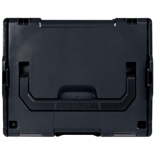 BOSCH-SORTIMO System L-BOXX 102 schwarz Verschlüsse anthrazit & Inset-Boxen-Set A3 & Deckeleinlage