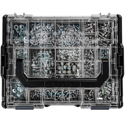 Bosch Sortimo L-Boxx 102 schwarz Deckel Transparent mit Insetbox B3