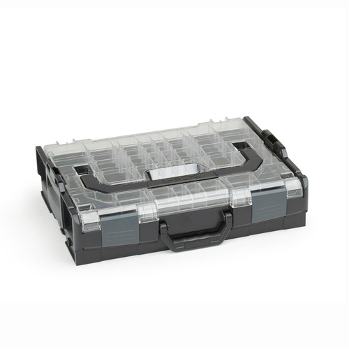 Bosch Sortimo L-Boxx 102 schwarz Deckel Transparent mit Insetbox BC3