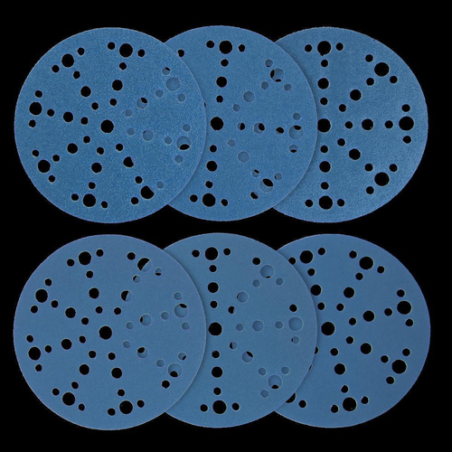WABRASIVE® Klett-Schleifscheiben Ø150mm 50 St. K180 blau Lochung 48-fach