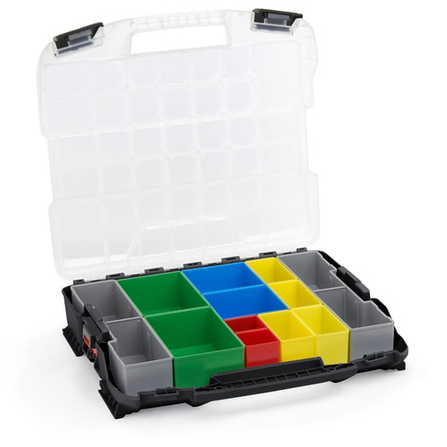 W-BOXX 102 schwarz Deckel transparent & Inset-Boxen-Set