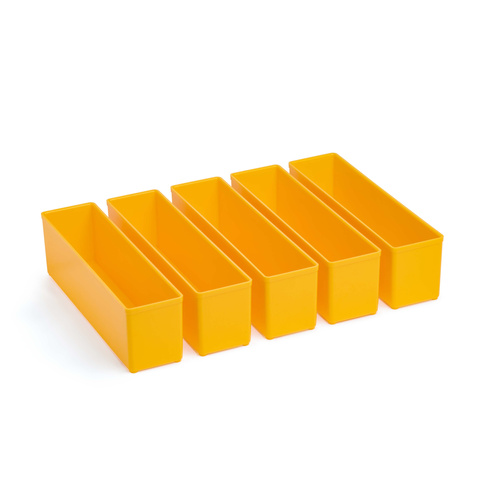 Einsatz-Kasten für Sortimentsboxen orange 208*52*63mm 5er Pack