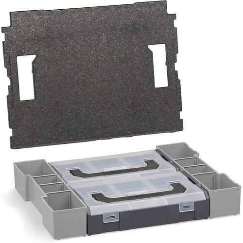 Bosch Sortimo L-Boxx 102 schwarz mit Einlage-Set Mini