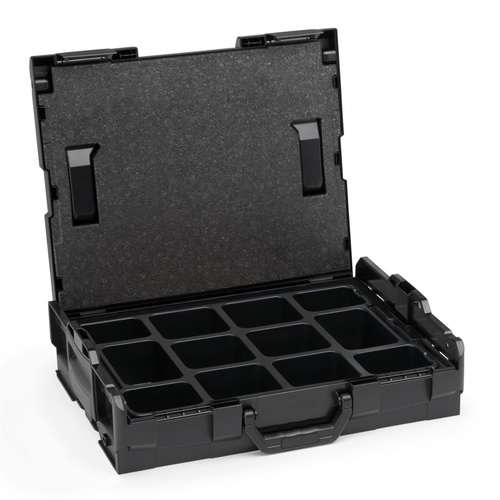 Bosch Sortimo L-Boxx 102 schwarz mit 12-Fach Mulden Einsatz