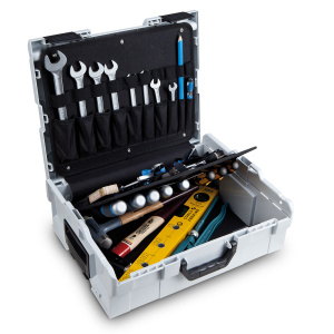 BOSCH SORTIMO Werkzeugkarte 2 & Antirutschmatte für L-BOXX 102 & 136 & LS-BOXX 306 &  L-SAFE BLACK 4 St. Halter